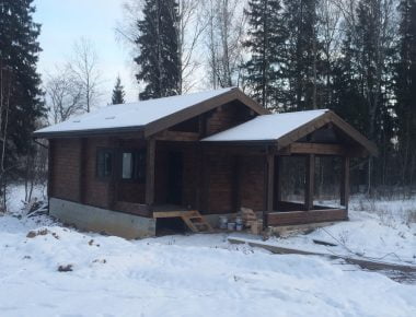 дом из клееного бруса под ключ
